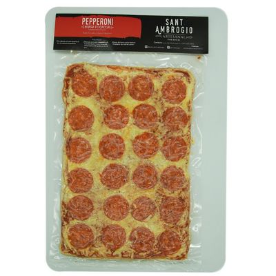 Pizza Pepperoni Masa Focaccia