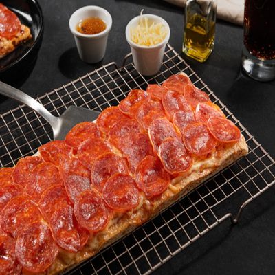 pizza recta pepperoni