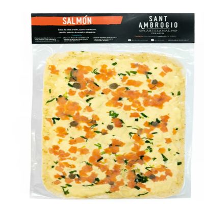 Pizza Salmon masa fina Saint Ambroggio