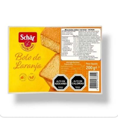 Queque de naranja sin glutén