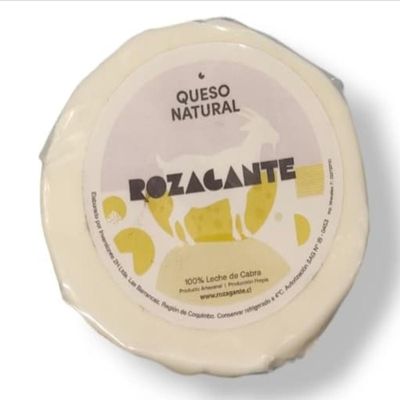 Queso cabra Rozagante Natural Rueda 200 grs.