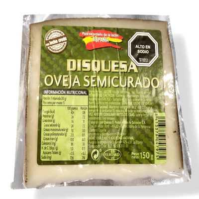 Queso de oveja semicurado 150 gr