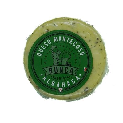 Queso runca rueda Albahaca 200gr