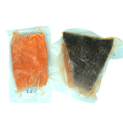 Salmón porción con piel