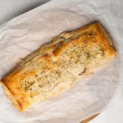 Strudel carne mechada masa filo