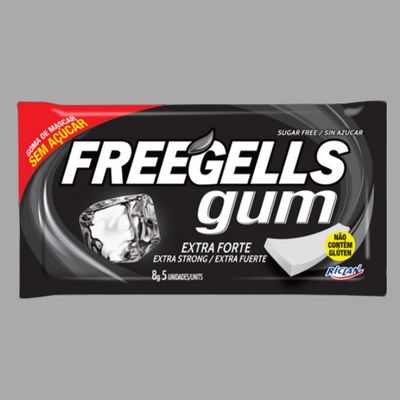 Freegells gum extra fuerte (Chicles)
