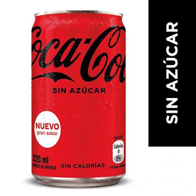Lata Coca Cola Zero 220 cc