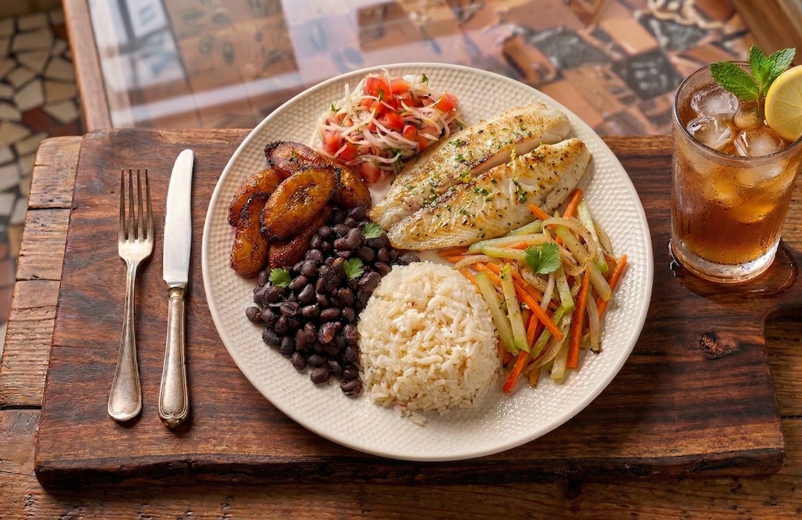 Casado de Tilapia a la plancha