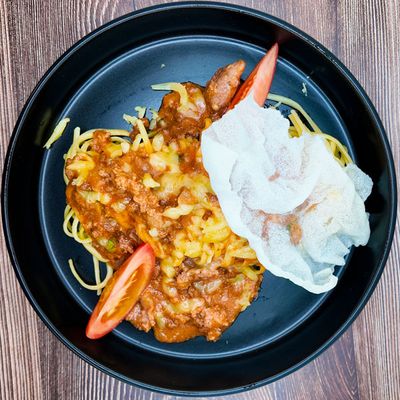 Salsa Boloñesa con Spaghetti