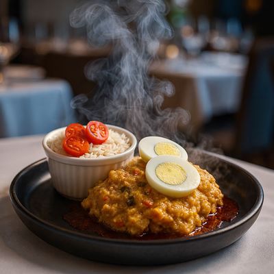 Picante de Pollo con Arroz pilaf