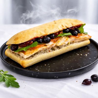 Salmon ahumado y rúcula fresca 