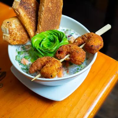 Ceviche Camarones Apanados