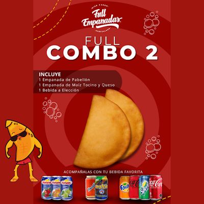 Full Combo 2 (Pabellon / Maiz Tocino Queso) + Bebida
