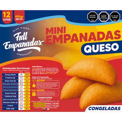 Pack 12 Mini Empanadas Congeladas