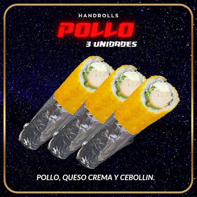3 Handrolls Pollo