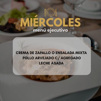 ALMUERZO DEL DÍA  DESDE