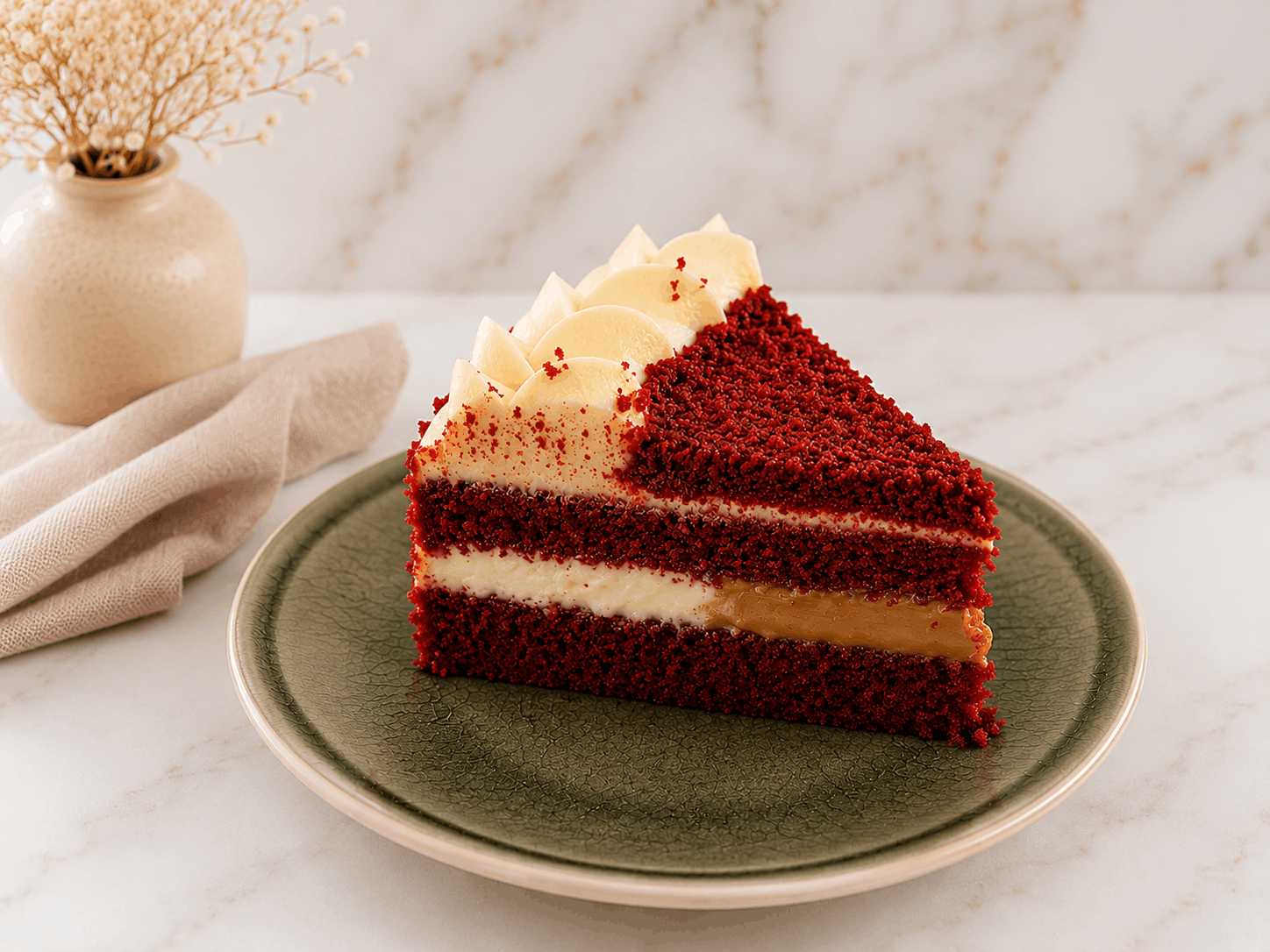 Queque Red Velvet Porción