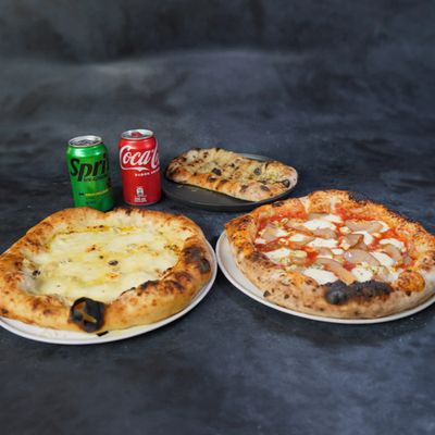 Promo Pizzas + Palitos de ajo + Bebestibles