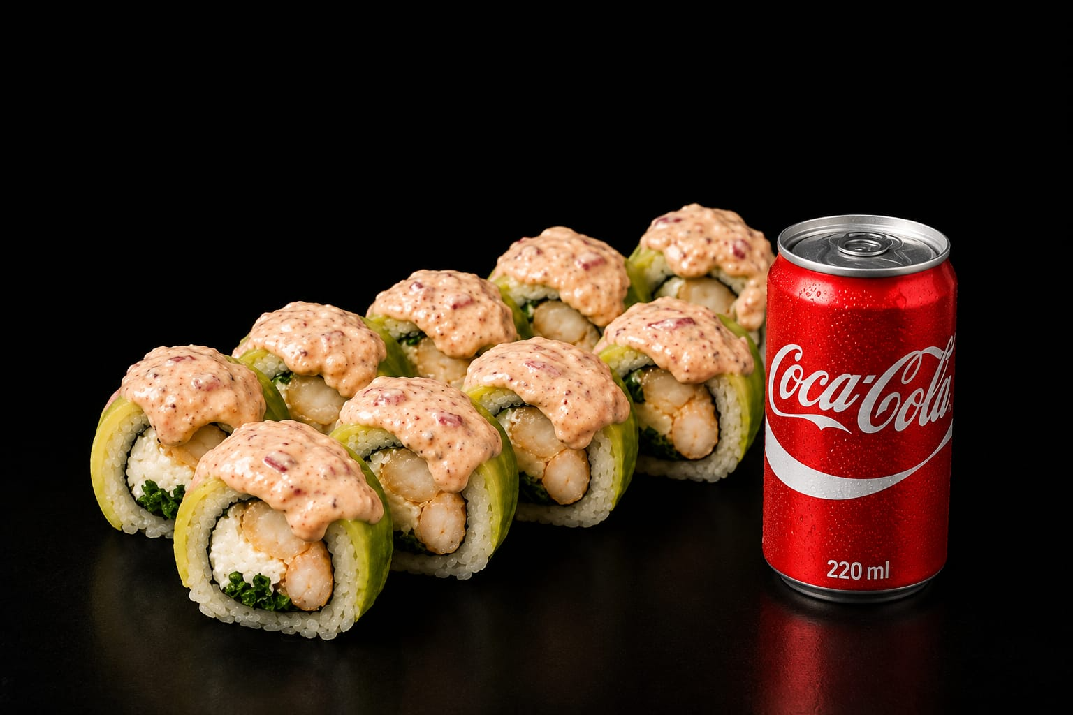 Avocado roll Acevichado + lata