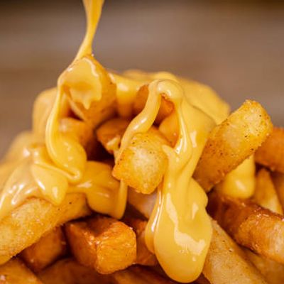 Papas fritas cheddar