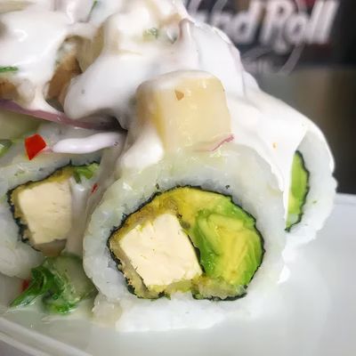 Ceviche Roll Vegano.