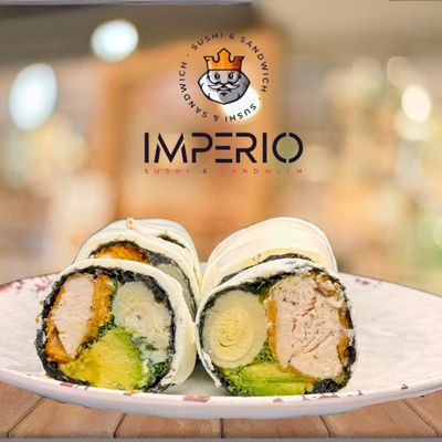 NO RICE - Cheese Roll - Roll sin arroz envuelto en queso crema (8 cortes)