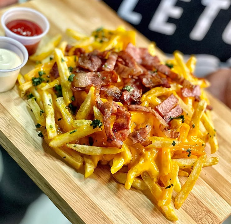 Papas Cheddar Tocino