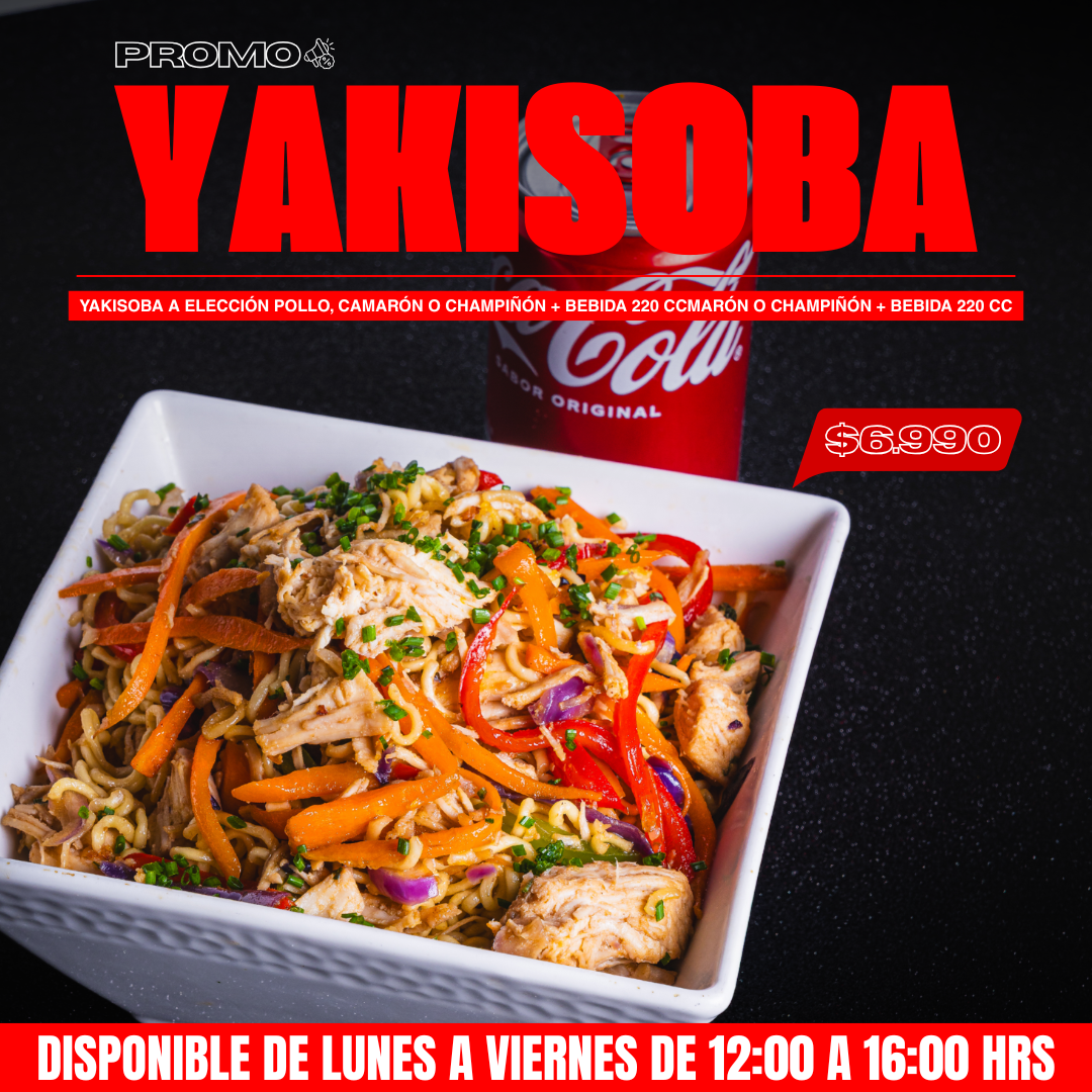 🍜 YAKISOBA COLACIÓN 🍜 (yakisoba + bebida 220 cc)