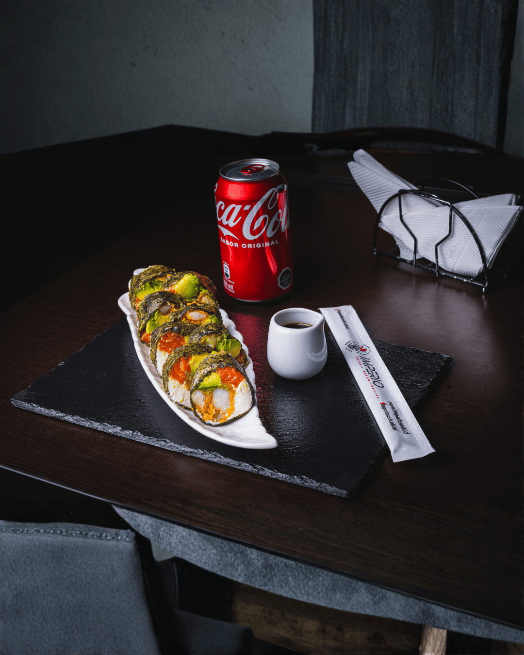 NO RICE - Nori Roll. - Roll sin arroz envuelto en nori (8 cortes)