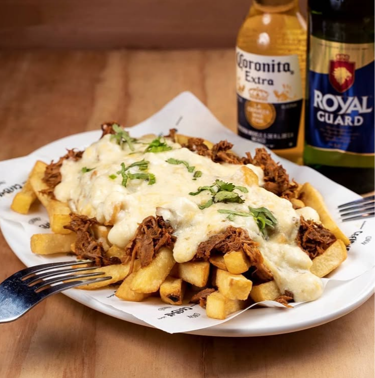 Papas Mechada Queso