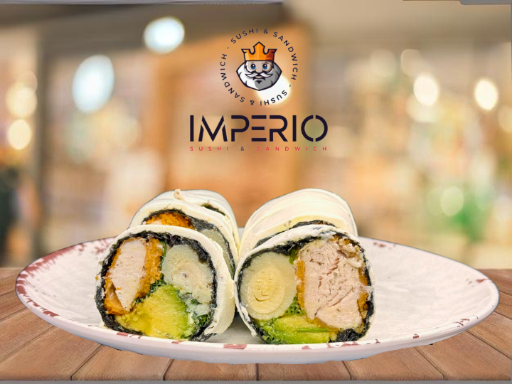 NO RICE - Cheese Roll. - Roll sin arroz envuelto en queso crema (8 cortes)