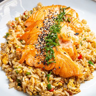 Salmón teriyaki