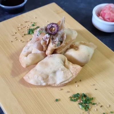 Gyozas Pulpo