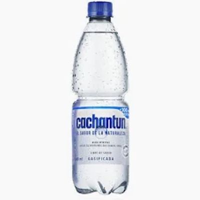 Agua Cachantún con gas