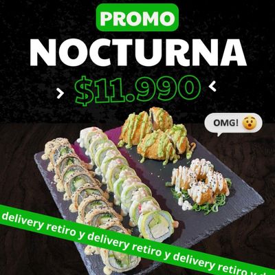 PROMO NOCTURNA 2.0 - Retiro y delivery 