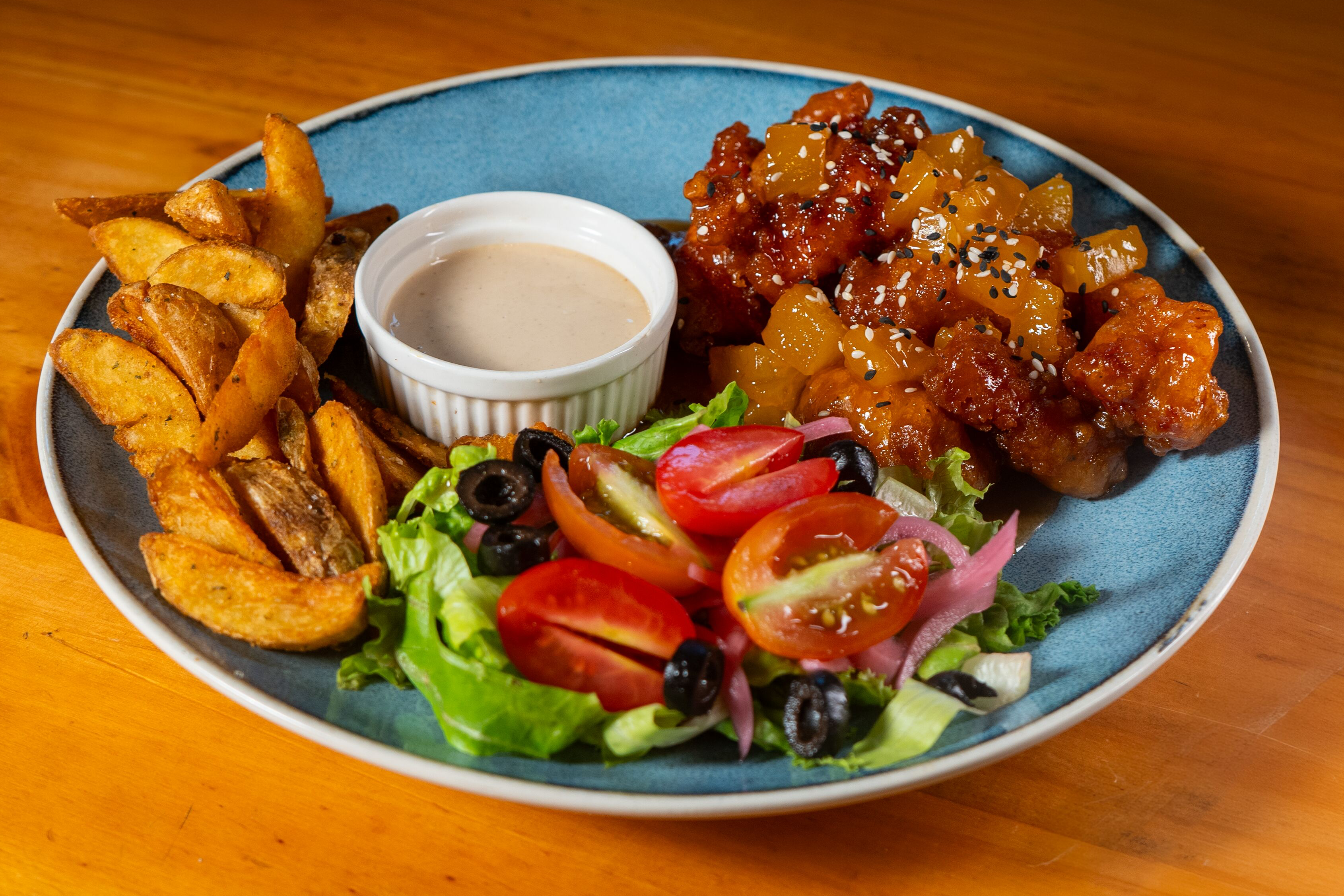 Pollo en salsa agridulce