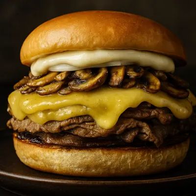 Hamburguesa Champiñon Queso