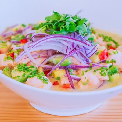 Ceviche de salmón