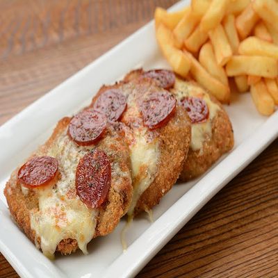 MILANESA CALABRESA + Acompañamiento