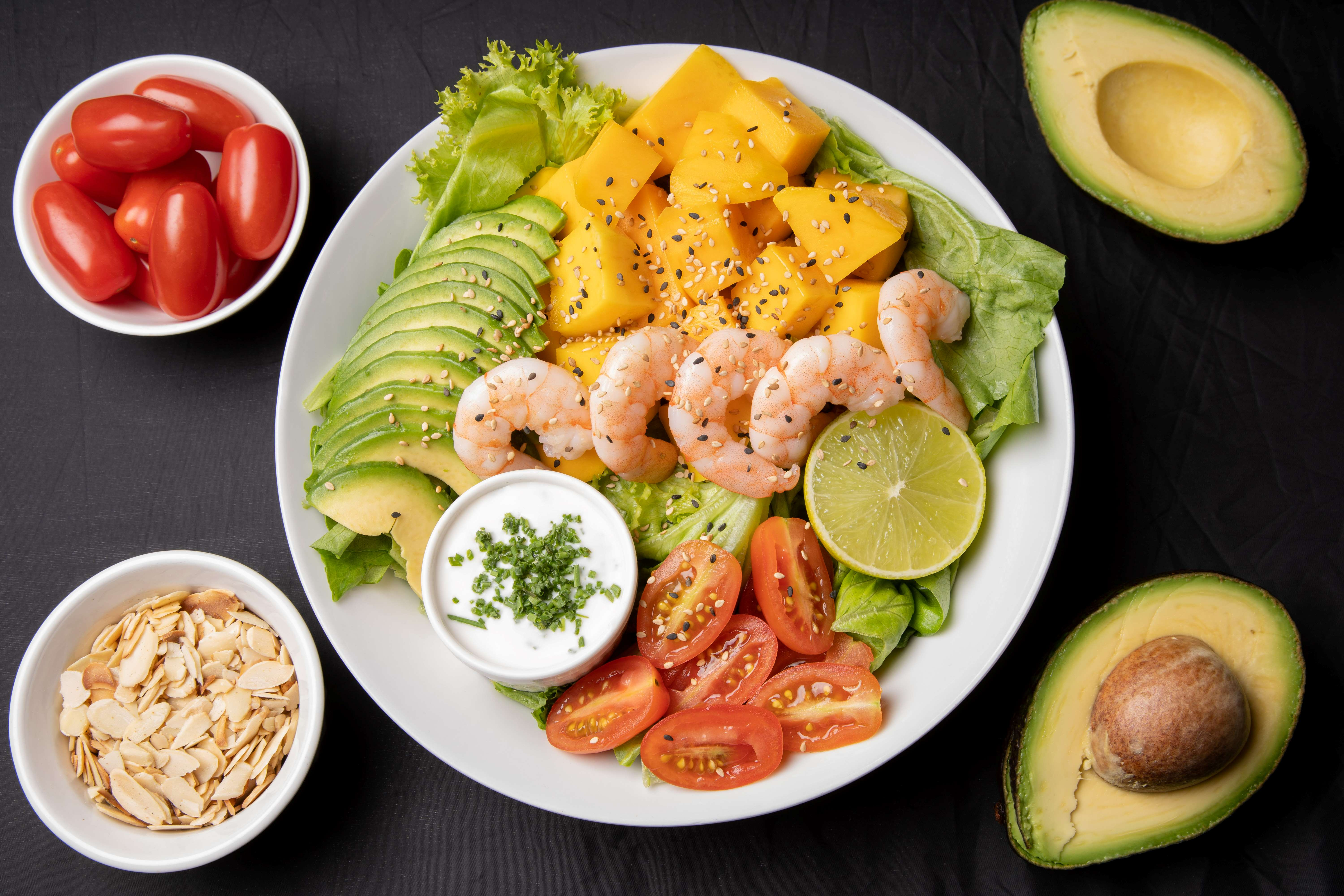 Ensalada Camarón Mango