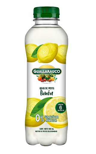 Agua Guallarauco limon 500 ml.