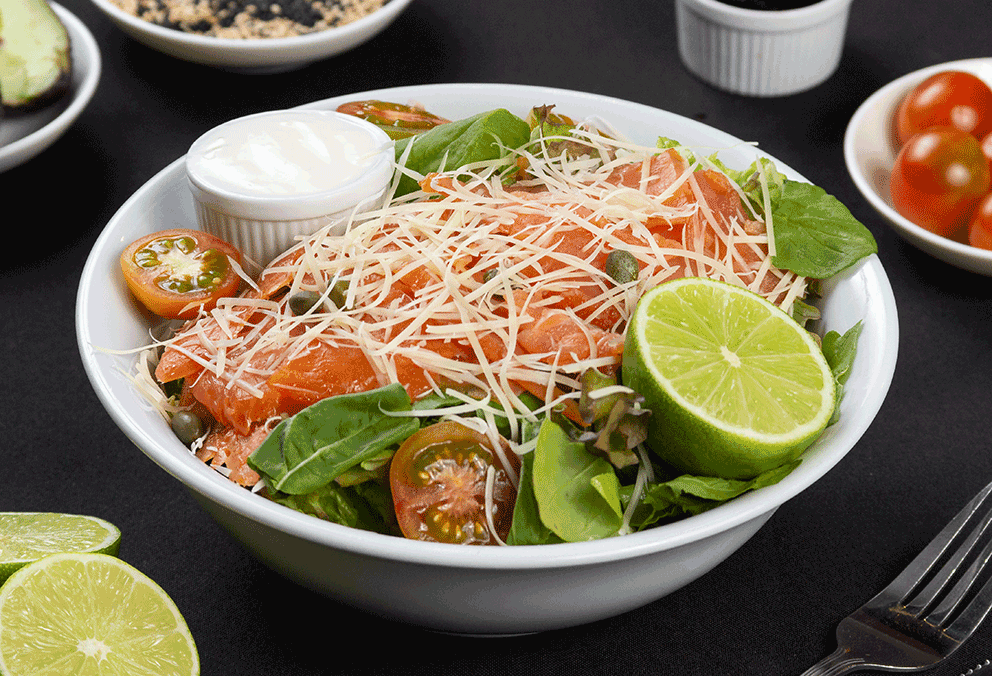 Ensalada Salmón Ahumado