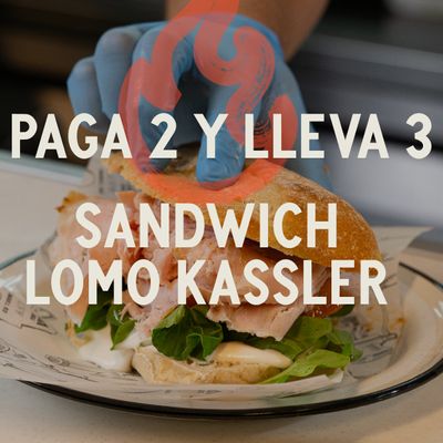 🔥 2x3 EN SANDWICH LOMO KASSLER (PAGA 2 y LLEVA 3)🔥 