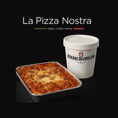 Lasaña Bolo + Helado Vainilla