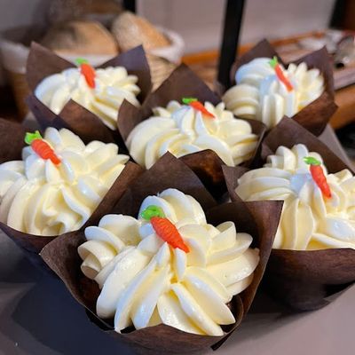 Cupcake zanahoria frosting