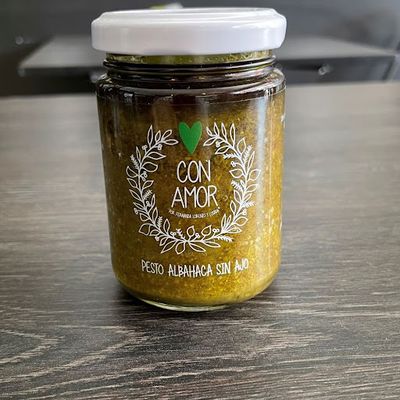 Pesto albahaca sin ajo