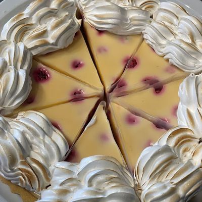 Pie de limón frambuesa