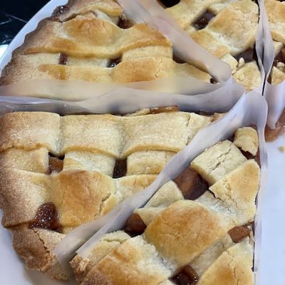 Tarta de manzana y membrillo