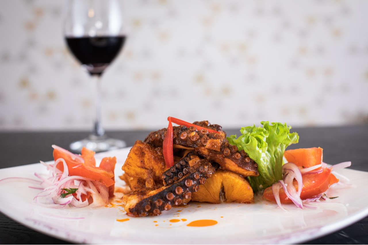 Pulpo a las finas hierbas