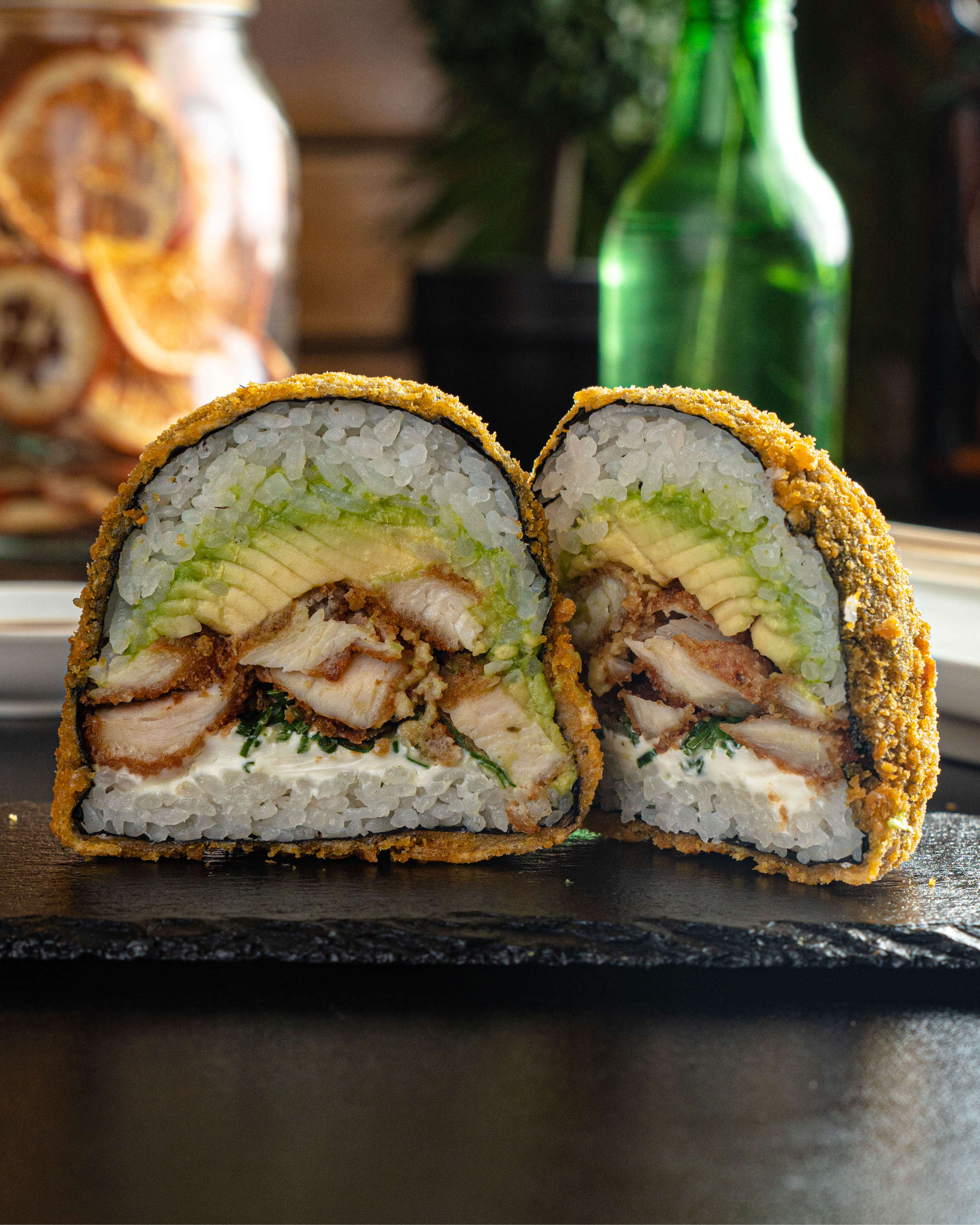 Mini sushiburger Pollo